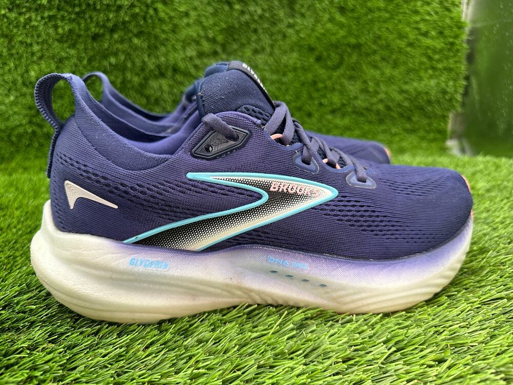 Brooks Glycerin 22 1204341B429 Athletic Sneaker Womens 8.5B Blue Jacquard Sports